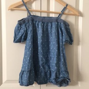 Polka Dot off the shoulder top